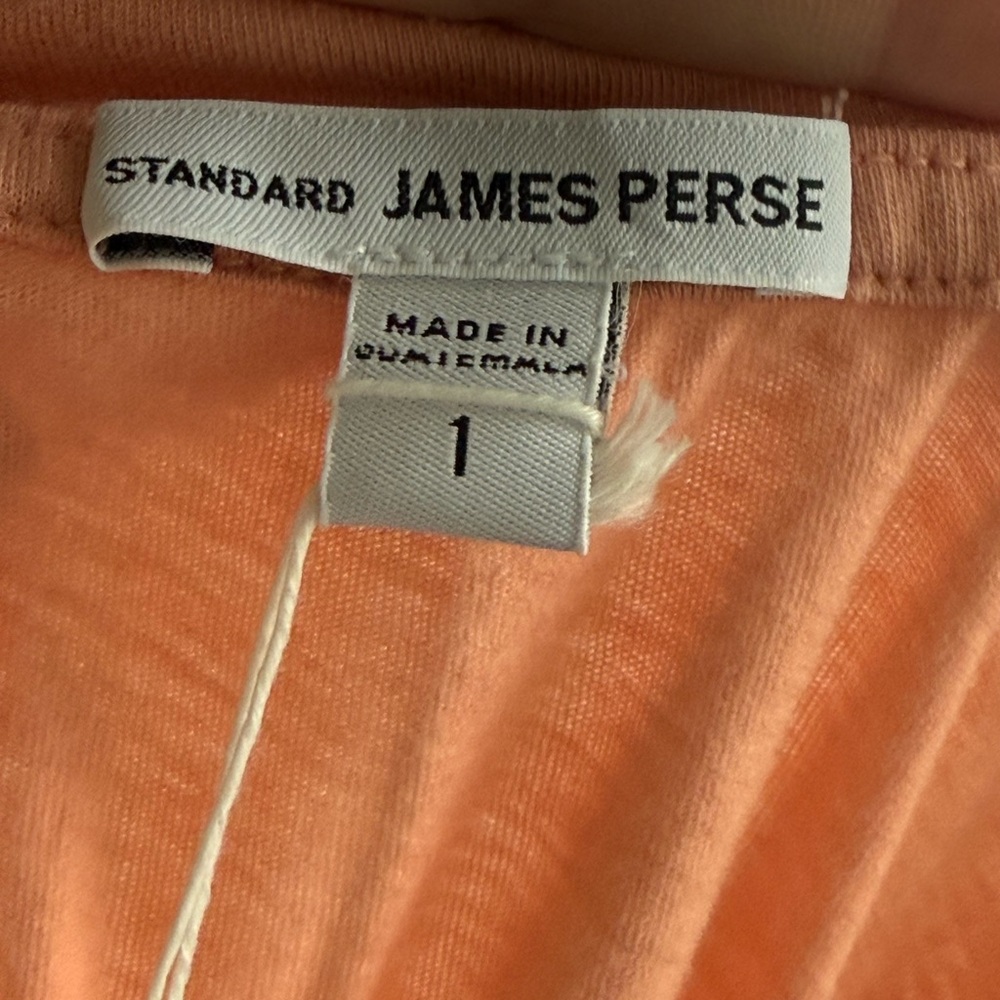 ☀️SUMMER CLEARANCE SALE☀️ James Perse NWT Orange Fitted Short Sleeve Tee - Picture 4 of 4